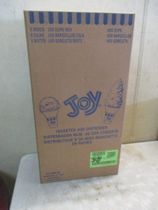 lot 83 image: Half Case of Joy #30 Jacketed Cones in three dispenser boxes of 100 each