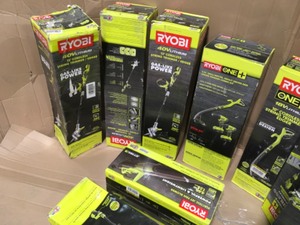 lot 5 image: ASSORTED RYOBI GARAGE OUTDOOR TOOLS CUSTOMER RETURNS SEE PICS