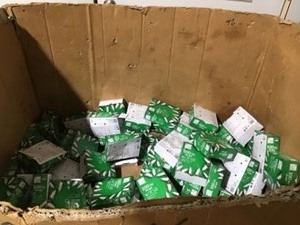 lot 48 image: Gaylord with nassorted Christmas LED lights and Decorations