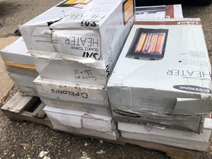 lot 59 image: Pallet with assorted Heaters - see pictures Customer returns