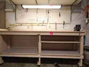 lot 51 image: Work Bench with Peg Board