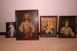 lot 219 image: Religious Framed Portraits