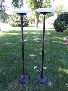 lot 190 image: 2 Dimable Floor Lamps
