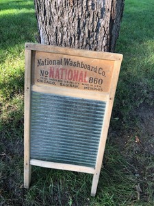 lot 136 image: Antique Washboard