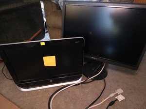 lot 36 image: Pair of all in one PCs