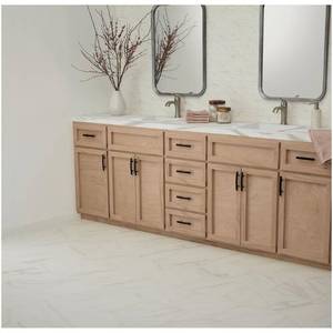 Selwyn Bianco Calacatta 12 in. x 12 in. Glazed Porcelain Floor and Wall Tile - Total of 15.52 Sqft.