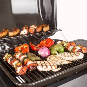 3-Burner Open Cart Propane Gas Grill in Blue