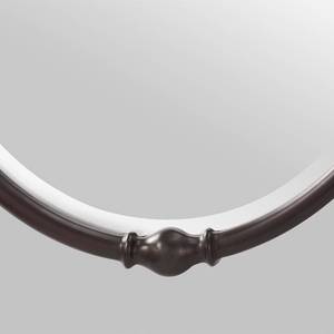 Jackie 24 in. W x 32.875 in. H Oval Glass Wall Decor Mirror with Oil Rubbed Bronze Frame and Beveled Edge