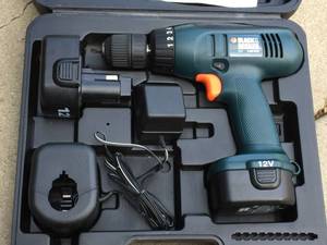 lot 85 image: Black And Decker Rechargeable Drill Set