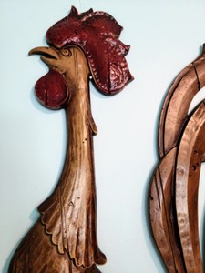 lot 5 image: Vintage Metal Wall Rooster