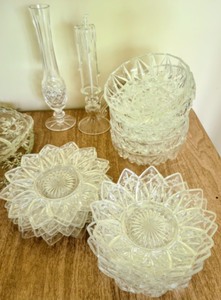 lot 13 image: Large Lot Of CutPressed Glassware
