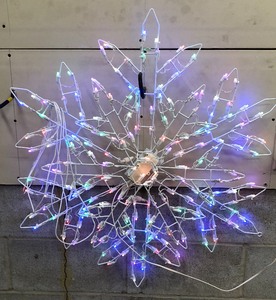 lot 45 image: Large Multi Changing Color Snowfake