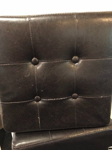 lot 108 image: Three Brown OttomanStorage Boxes