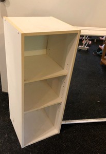 lot 105 image: Small White Shelf and Two Mirrors