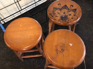 lot 118 image: Three Stools