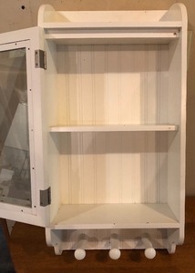 lot 117 image: White Wall Cabinet