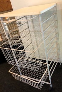 lot 125 image: White Metal Storage