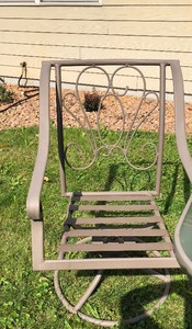 lot 136 image: Patio Table and Two Chairs