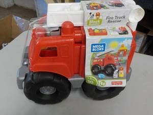 lot 30 image: Fischer Price Mega Block Fire Truck...
