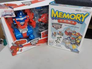 lot 37 image: Playskool Heroes and Memory Game...