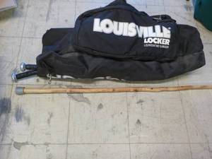 lot 54 image: Louisville Hockey Bag, Bats and Wal...