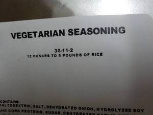 lot 150 image: Case of 12 oz Bags Vegetarian Seaso...
