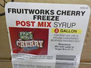 lot 161 image: 3 Gallon Fruitworks Cherry Freeze P...