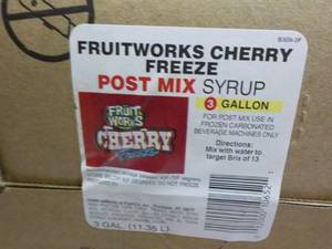 lot 163 image: 3 Gallon Fruitworks Cherry Freeze P...