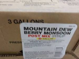 lot 171 image: 3 Gallon Mountain Dew Berry Monsoon...
