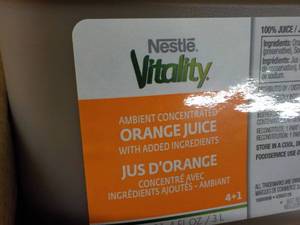 lot 223 image: 3 - 3 Liter Nestle Vitality Concent...