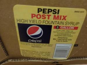 lot 229 image: 5 Gallon Pepsi Post Mix Syrup...