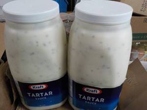 lot 241 image: 2 Gallon Jugs Kraft Tartar Sauce ...