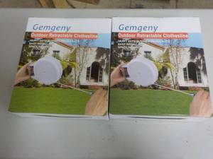 lot 266 image: Set of 2 Gemgen Outdoor Retractable...