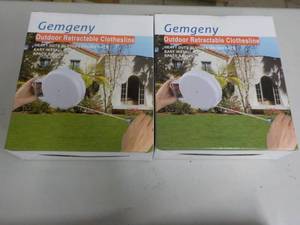 lot 267 image: Set of 2 Gemgen Outdoor Retractable...