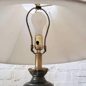 lot 90 image: Chadwick Art Deco Brass Table Lamp