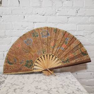 lot 122 image: Collection of Asian Fan Wall Art