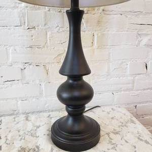 lot 93 image: Contemporary Mat Black Table Lamp