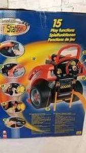 lot 120 image: Klein Toys Car Station NIB with Plane & Tractor Toys