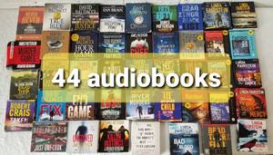 lot 68 image: Collection of 44 Audiobooks  Thrillers and Suspense  Collection 6