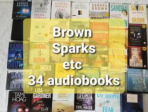 lot 98 image: Collection of Sandra Brown Audiobooks  Lot of 34 Titles