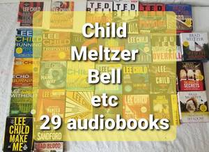 lot 99 image: Collection of Lee Child Audiobooks  Lot of 29