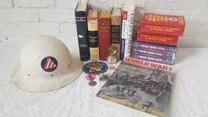 lot 79 image: Collection of Millitary Artifacts and Books