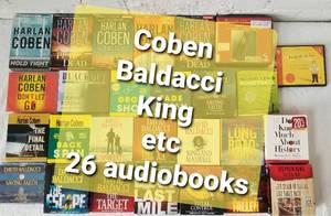 lot 96 image: Collection of Baldacci and Coben Audiobooks  Lot of 26 Titles