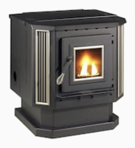 lot 12 image: SUMMERS HEAT 55-SHP22L 2,200 Sq Ft Pellet Stove, Black