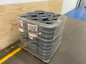 lot 14 image: REDBRAND Lot of Nine Rolls- Welderd Utility Fence.  2x4 14GA  36 H x 100 L