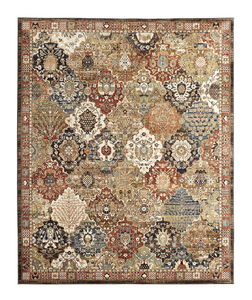 lot 37 image: HOME DECORATORS COLLECTION Patchwork Multi 8 ft. x 10 ft. Medallion Area Rug