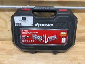lot 53 image: HUSKY Mechanics Tool Set (75-Piece)