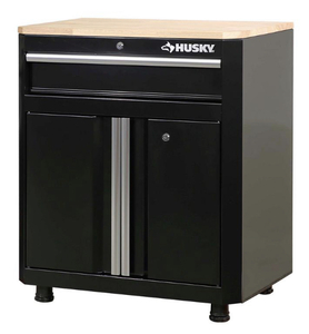 lot 80 image: HUSKY 30 in. W x 33.8 in. H x 20.5 in. L 1-Drawer 2-Door Steel Garage Base Cabinet