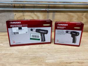 lot 87 image: HUSKY Lot of Two Air Hammers.  One- Vibration Damped Medium Stroke Air Hammer and One- Medium Stroke Air Hammer