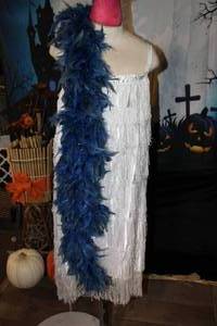 lot 8 image: White Full Fringe Flapper Dress